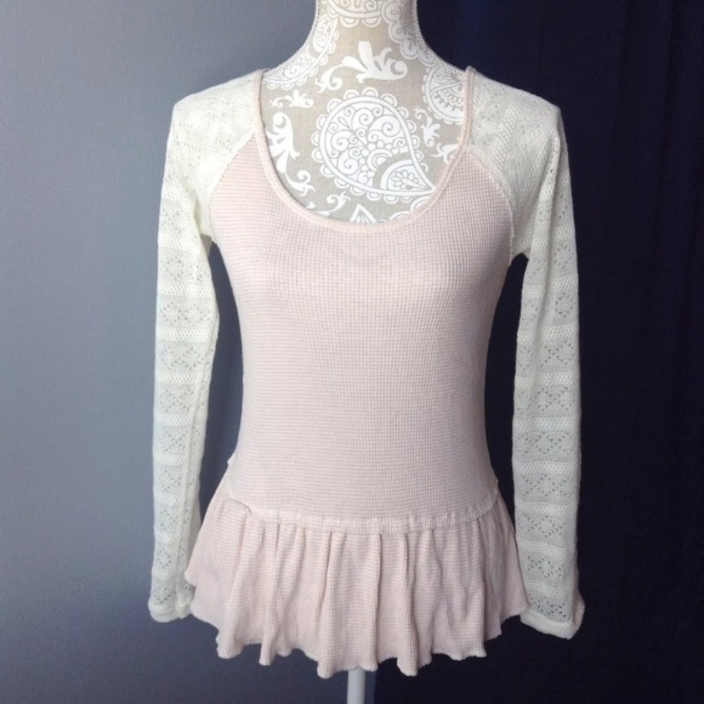 we the free peplum thermal